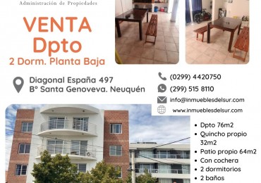 Departamento 2 dormitorios en Neuquen