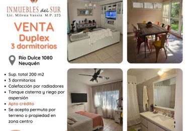 VENTA Duplex 3 dormitorios en Neuquen